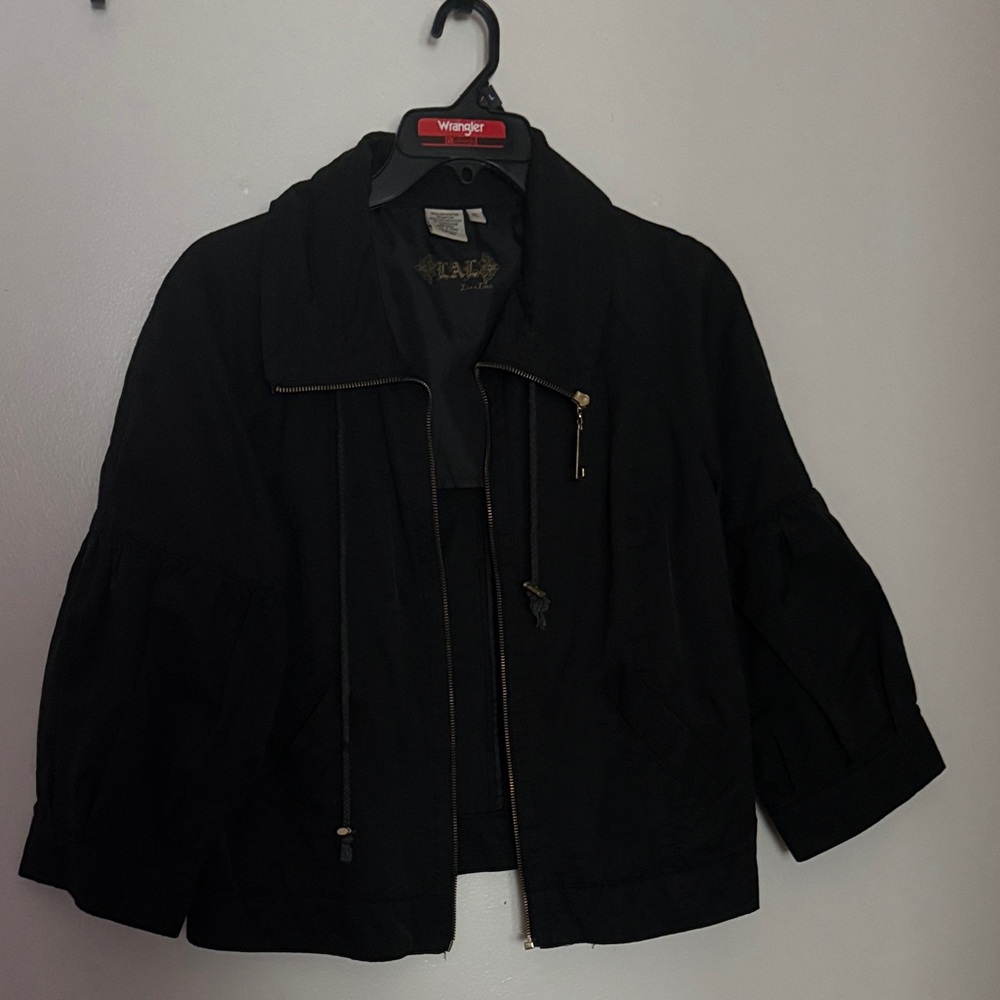 Live a Little Women's Black Bomber Jacket